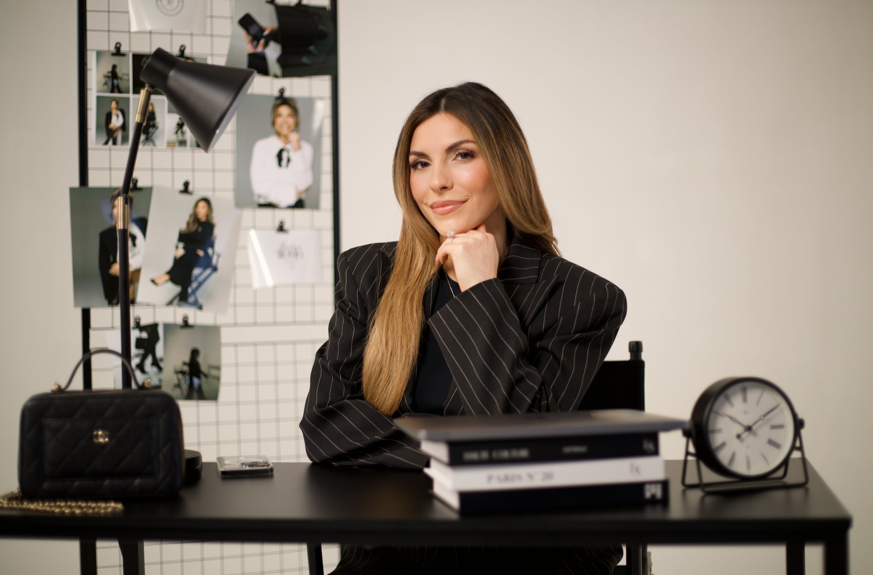 Jaclyn Romo — Built For Authority creator at desk